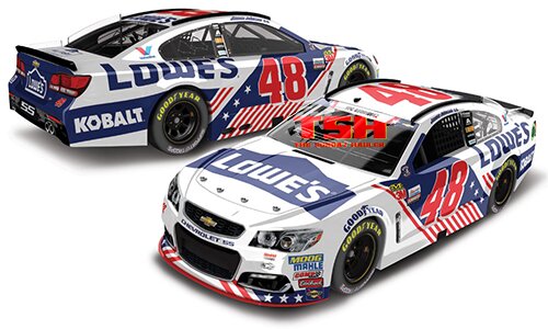 2017 JIMMIE JOHNSON #48 LOWES PATRIOTIC SPECIAL 1/24